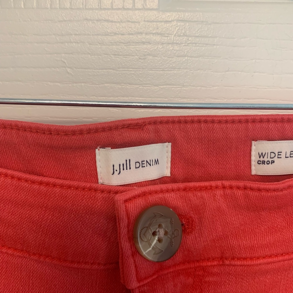 J. Jill Coral Wide Leg Crop Pants. Size 10 - Picture 2 of 14